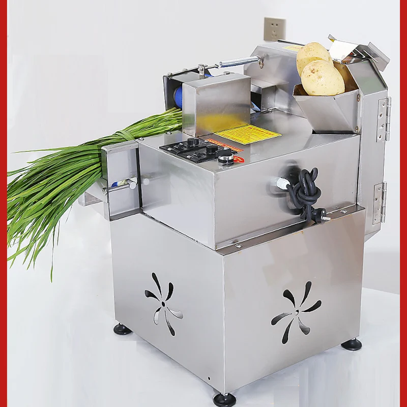 Electric Vegetable Slicer Commercial Household Potato Tomato Food Shredder Slicer Scallion Cutting Machine