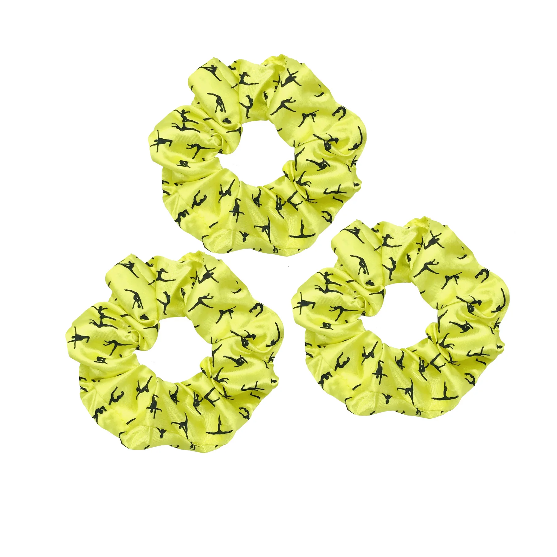 5 Stücke/20 Stücke Gymnastik Tanz Druck Scrunchies Haargummi Hohe Elastizität Elastisches Haarband Pferdeschwanzhalter Frauen Haarschmuck – Detail 21
