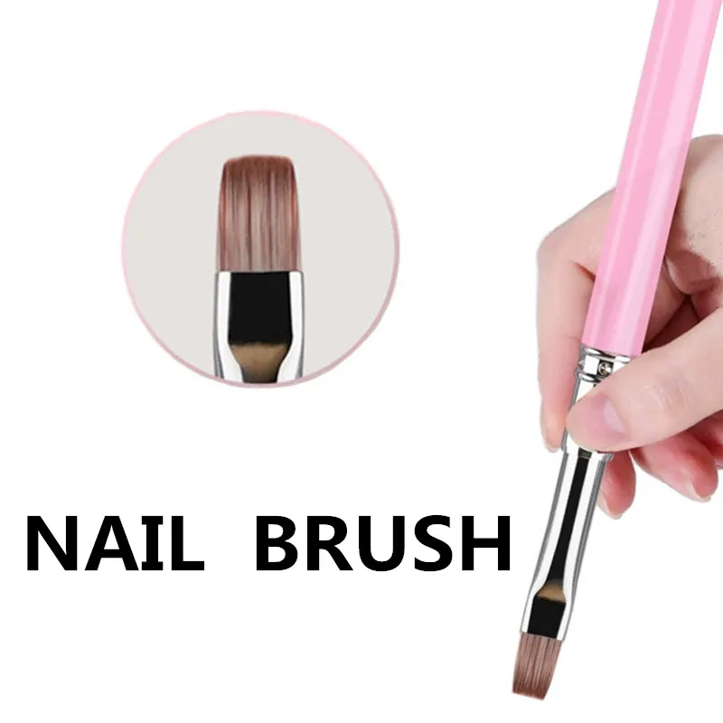 4 نمط مقبض شفاف مسمار الفن فرشاة قلم تلوين القلم كبير مربع جولة العلاج بالضوء القلم هالة القلم مسمار قلم رسم #3