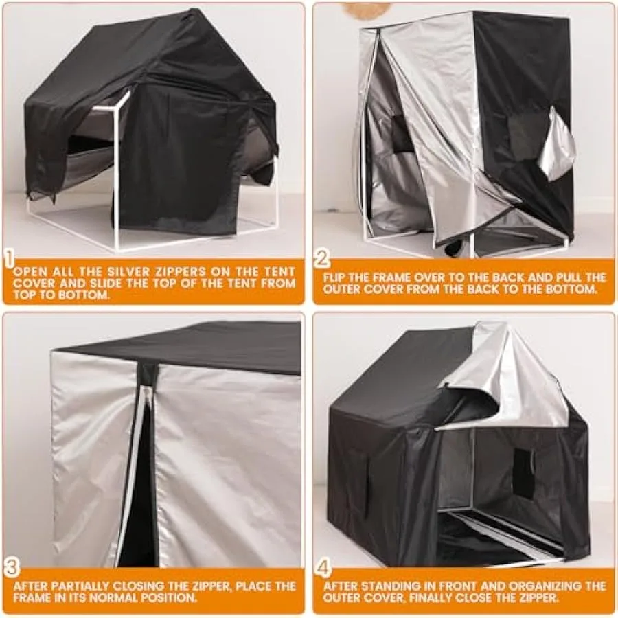 Sensory Tent | Calm Corner for to Play and Relax | Sensory Corner | Helps with Autism SPD Anxiety and Improve Focus | Black Out