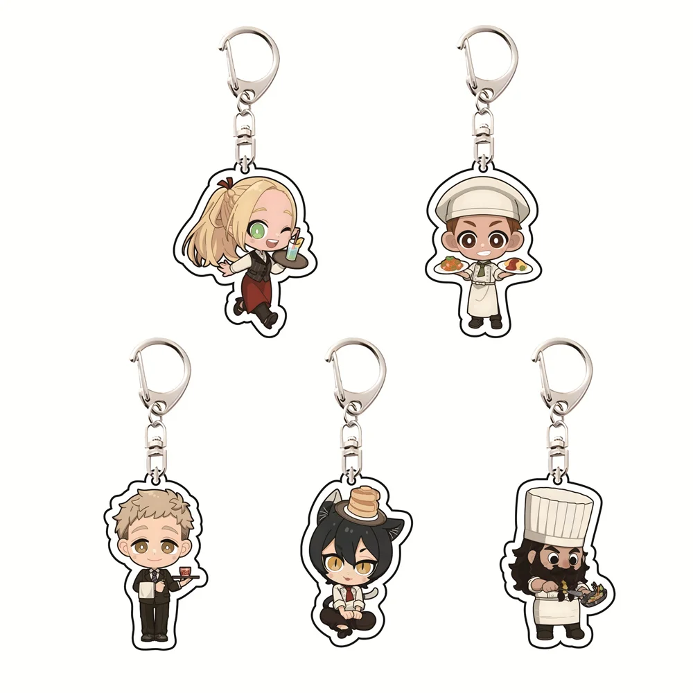 Anime Dungeon Meshi/Delicious in Dungeon 6cm Acrylic Keyrings Backpack Decorations Accessories Decor Gifts Exquisite Products