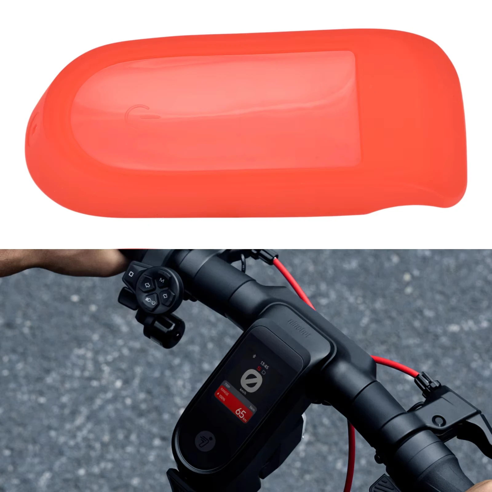 Silikonhülle für das Armaturenbrett des Segway MAX G3 F3 F3 Pro Elektrorollers, wasserdichte Abdeckung für den Bildschirm, Zubehör.