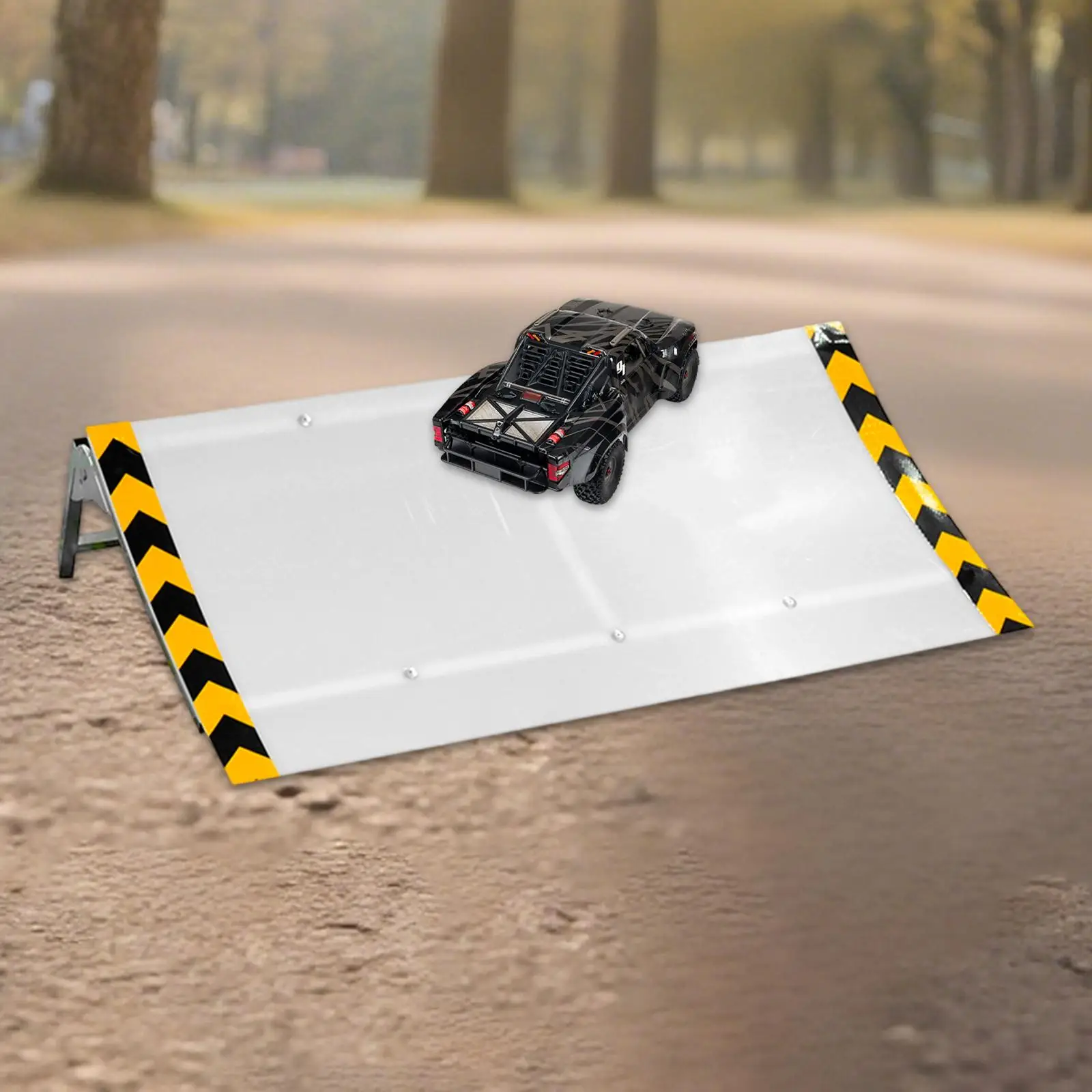 RC Car Jump Ramp Large Wide Portable Adjustable Height, RC Stunt Takeoff Board Stunt Ramp Jumping Platform for Backyard Outdoor,