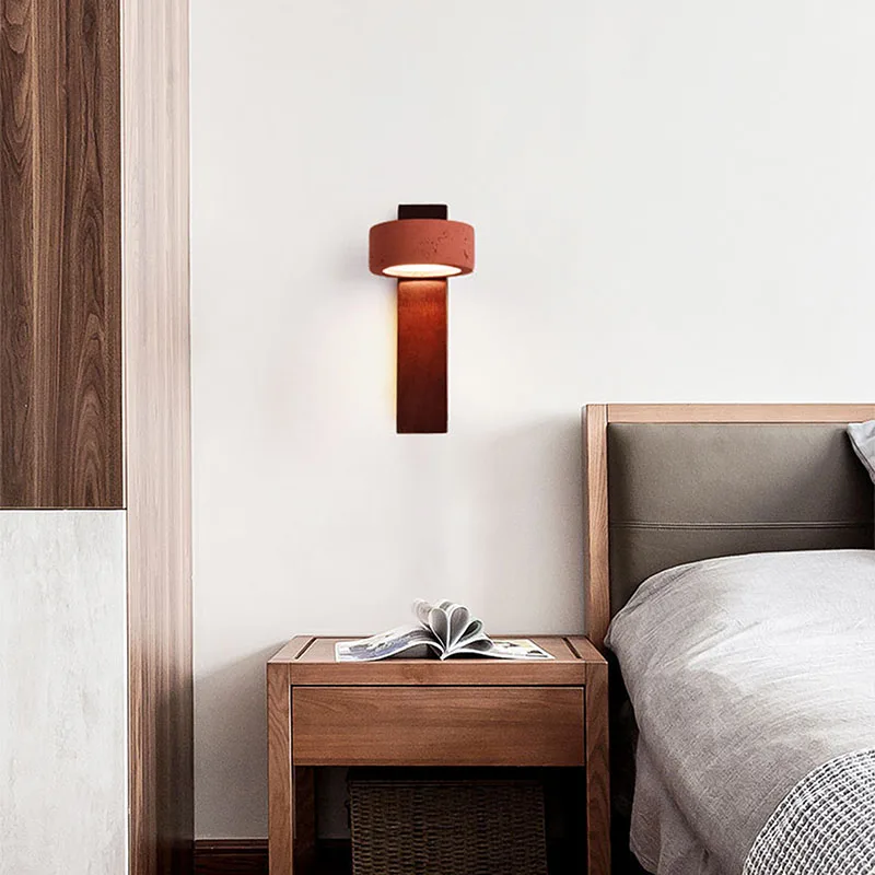 

Designer's Apartment Room bedside Small Wall Lamp Theme Restaurant Retro LED Light modern Home Decoration Texture Sconce Light