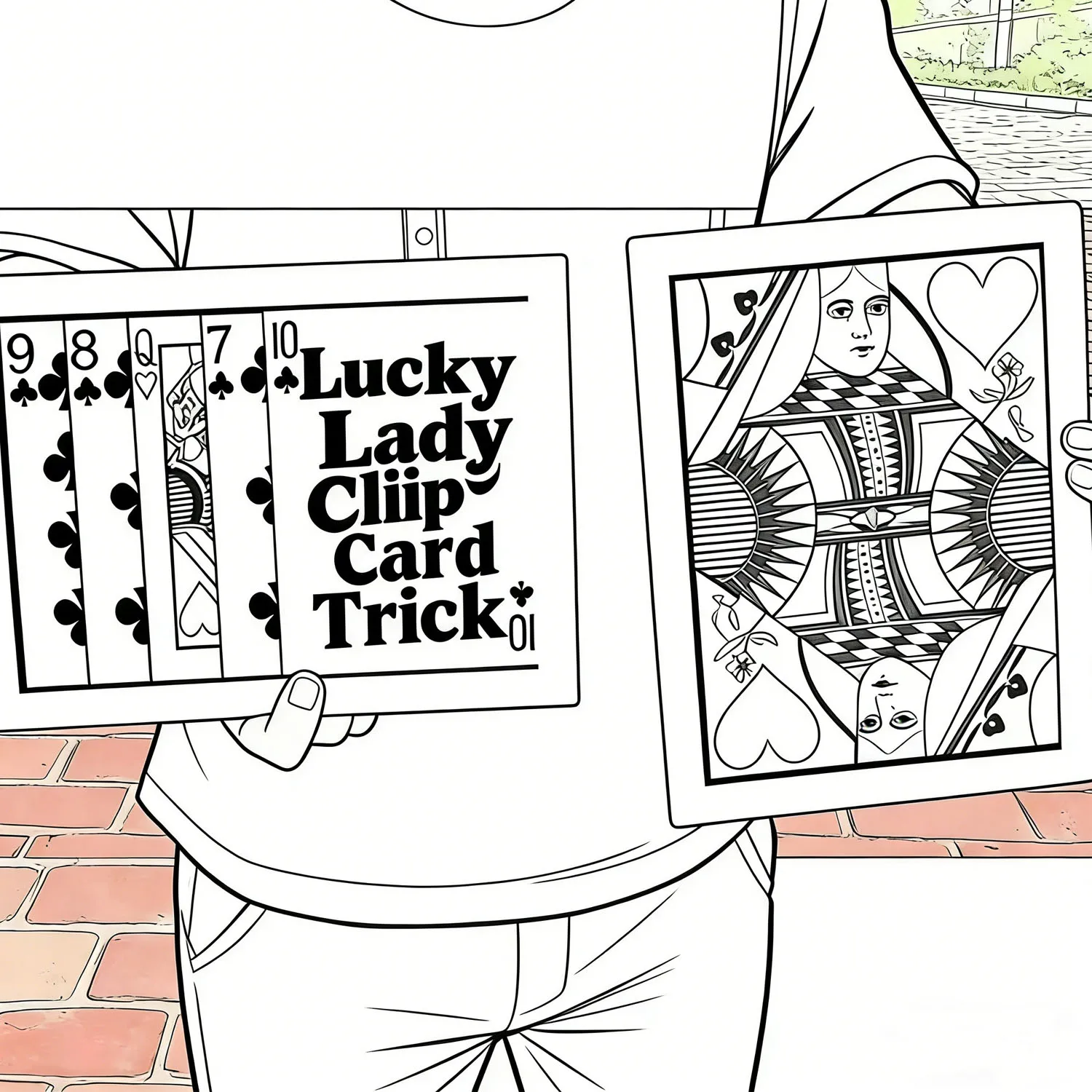 truque-de-cartas-lucky-lady-ilusao-visual-de-transformacao-da-rainha-gimmick-magico-classico-para-entretenimento-de-close-up