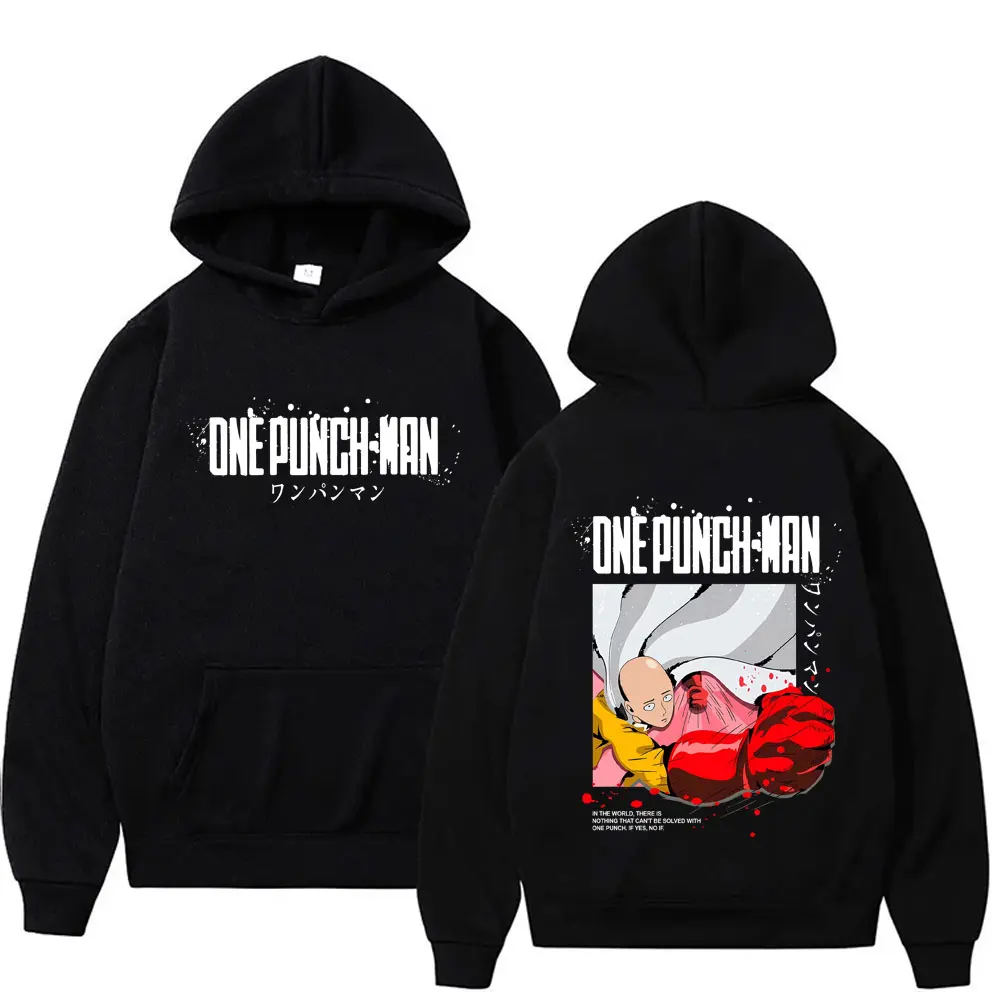 

Japanese Anime One Punch Man Saitama Print Hoodie Autumn Winter Men Women Fashion Oversized Sweatshirt Male Casual Funny Hoodies