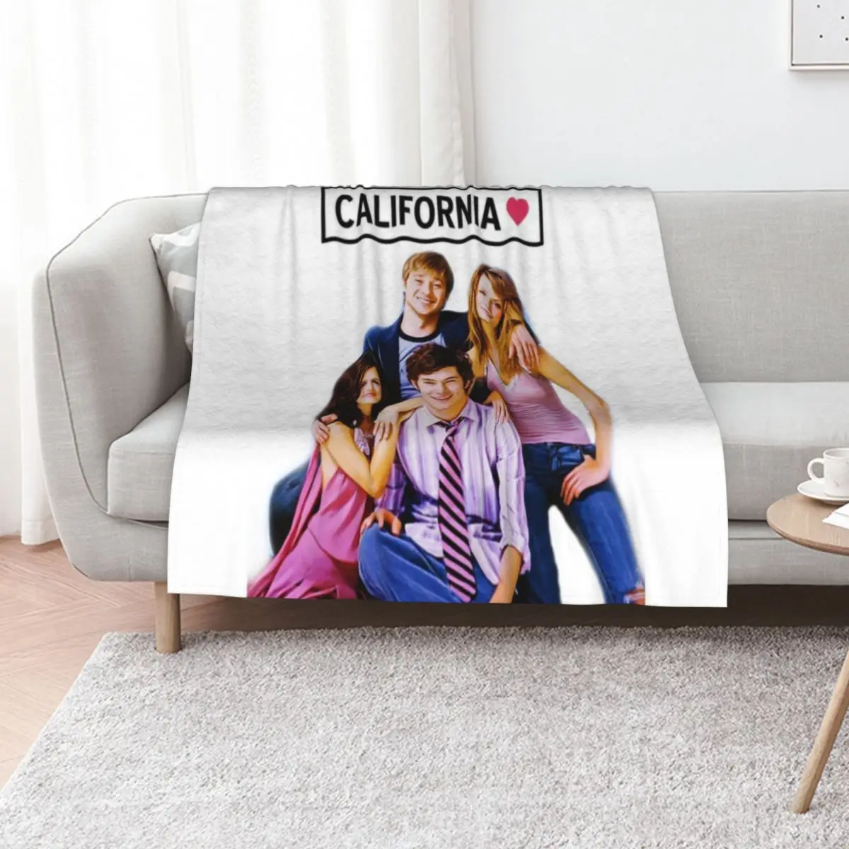 California - The O.C Throw Blanket Shaggy Bed Kid'S Decorative Throw Luxury Throw Travel Blankets