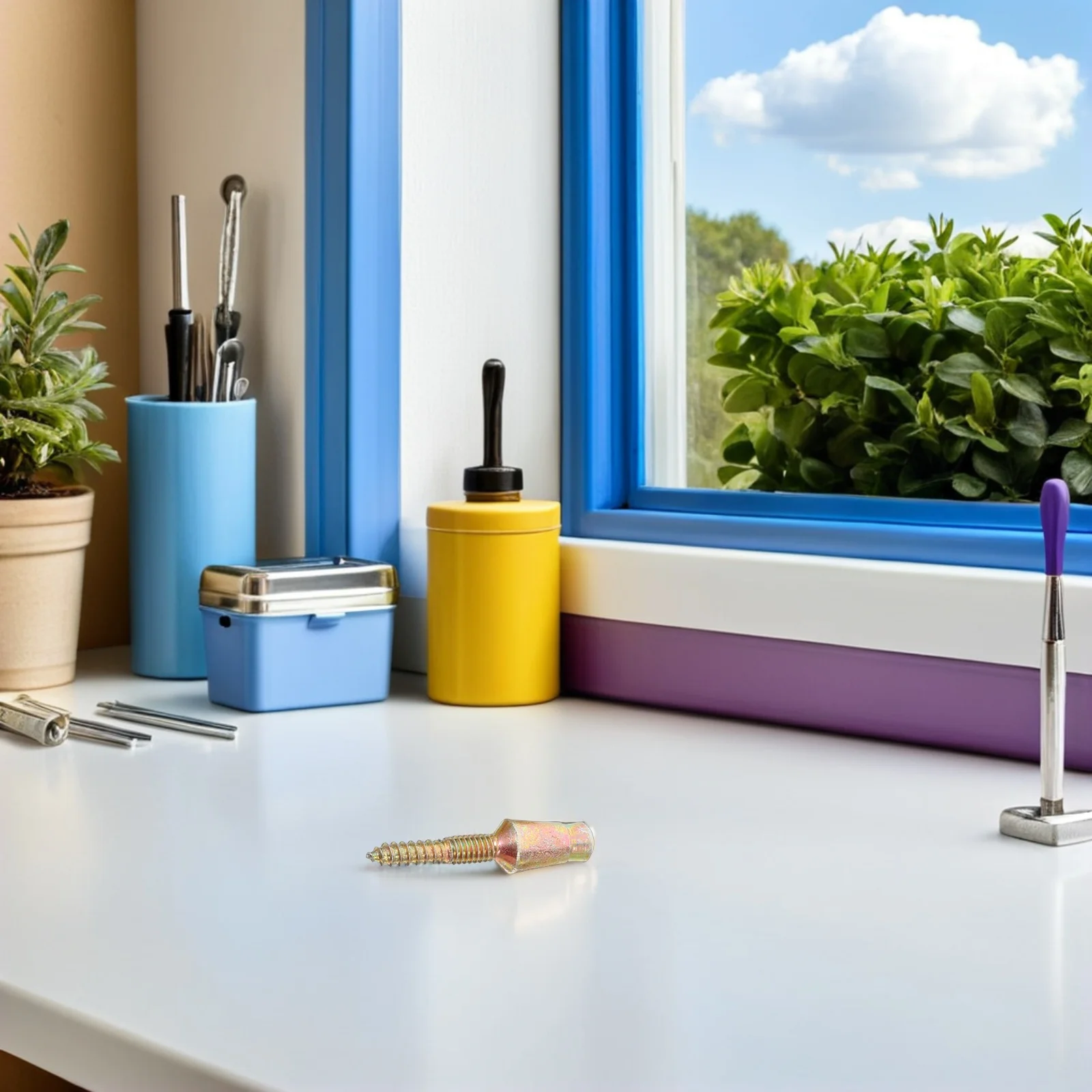 

10 шт., защитные винты для дверных петель, углеродистая сталь, двойная резьба, самосверлящие, устойчивые к несанкционированному доступа, металлические фитинги для ворот шкафа