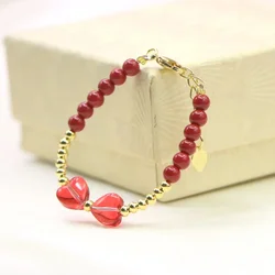 Fashion Lovely Bracelet Baby Girls Lobster Clasp Natural Stone Bead Accessories Girls Yoga Christmas Wedding Gift Jewelry Charm