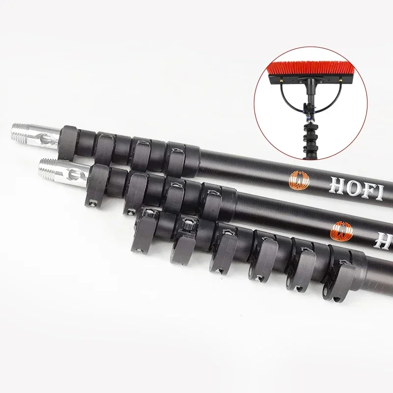 

NEW HOFI Long-Reach Telescopic Poles Carbon Fiber Extendable Portable Camera Mast Tripod for Photography Survey and Detector Use