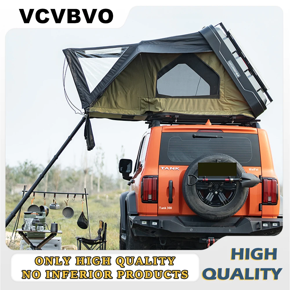

Multifunctional Roof Tent with Expandable Automatic Folding Waterproof Tent for Outdoor Camping, Sun Protection, Double