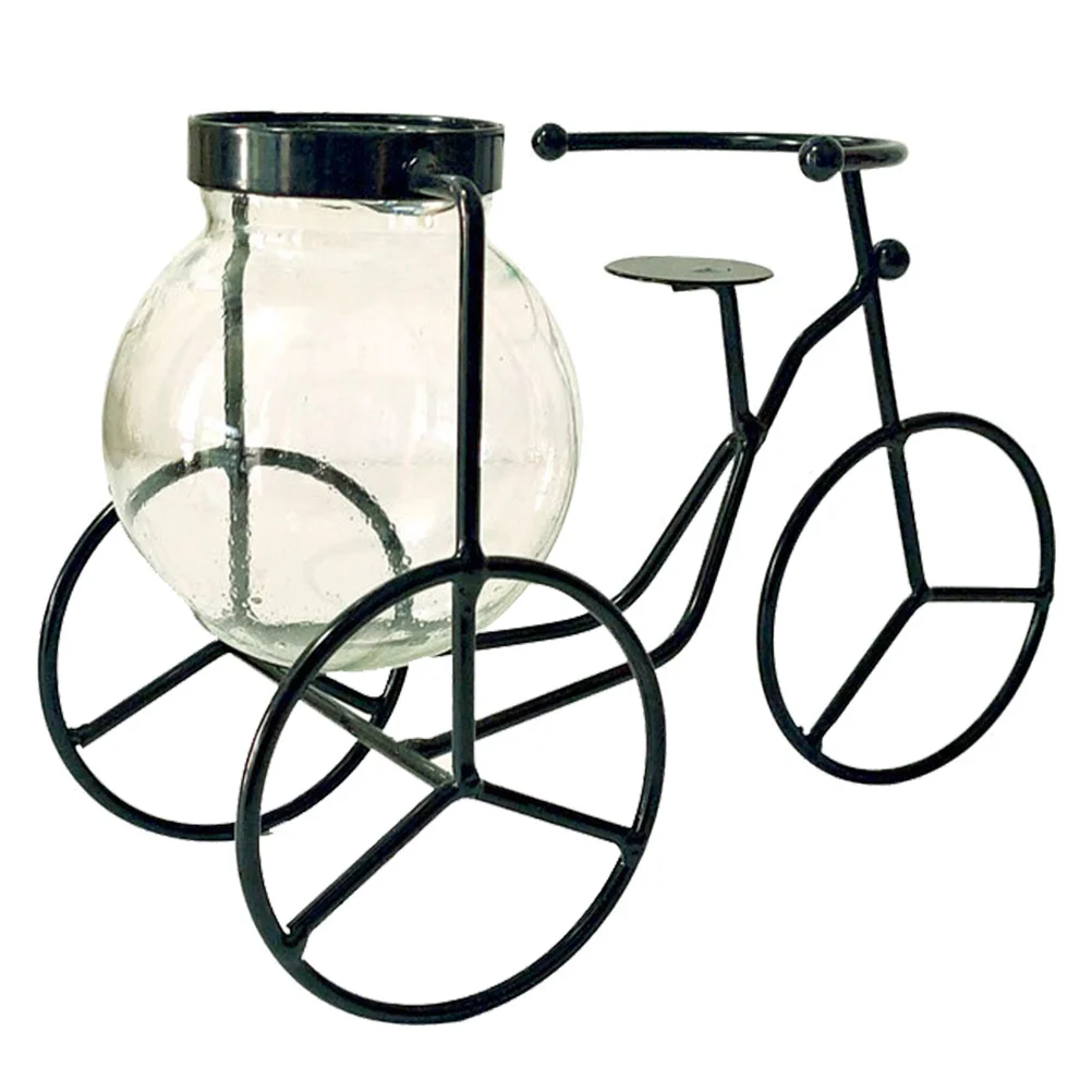 1 قطعة دراجة ثلاثية العجلات الفن الزهرية حاوية نباتية متينة أصيص زهور الزخرفية مكتب المنزل الشمال نمط وعاء النبات زخرفة #1