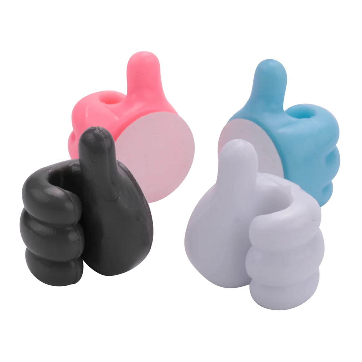 ตะขอติดผนังซิลิโคน14ชิ้น, ตะขอติดผนังอเนกประสงค์มีกาวในตัวสำหรับจัดเก็บข้อมูลสาย/หูฟัง