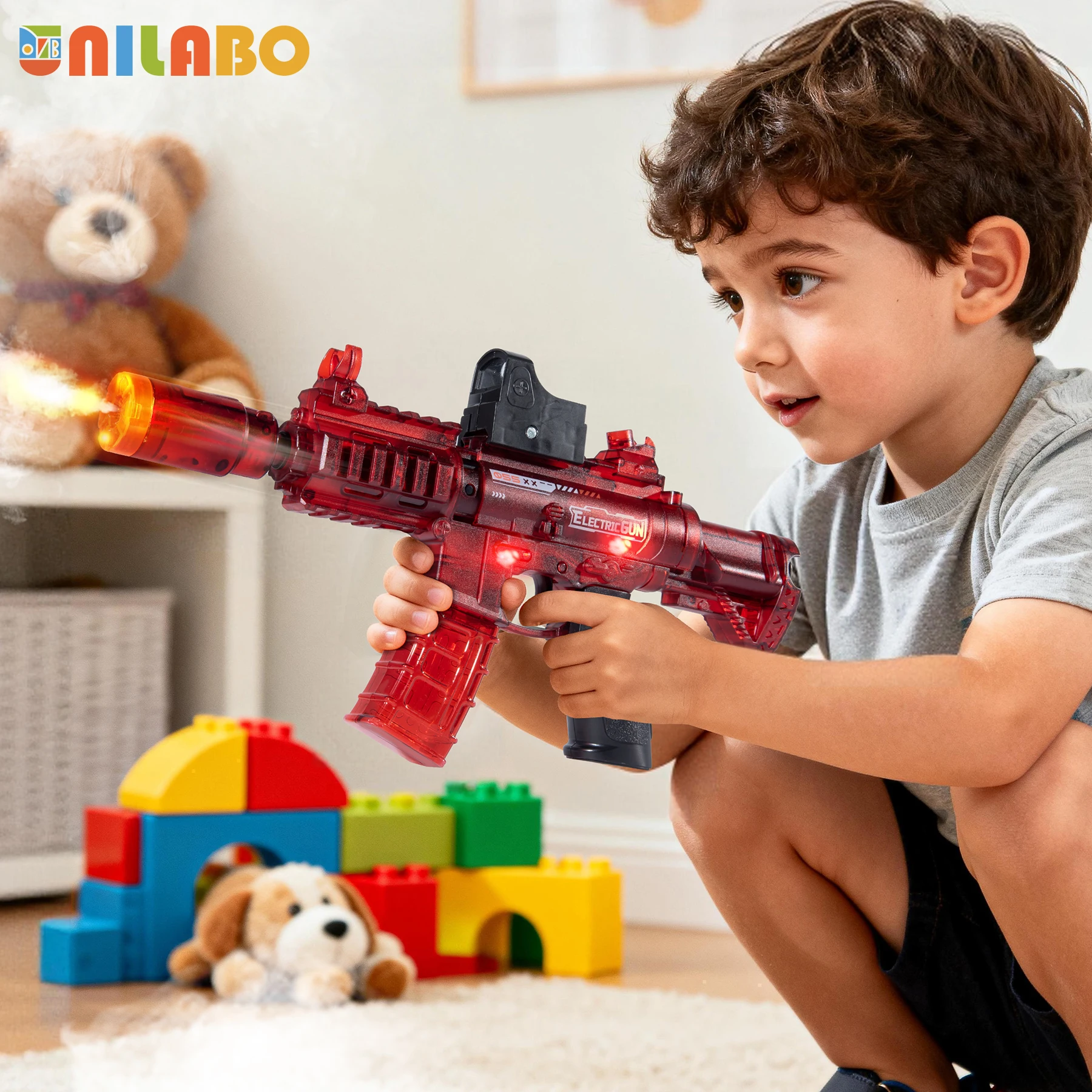 2025年新発売 電動サウンドライトトイガン 子供向け-ダイナミックライト、楽しいサウンド、安全、耐久性-ハロウィン、クリスマス、誕生日プレゼント 3歳以上