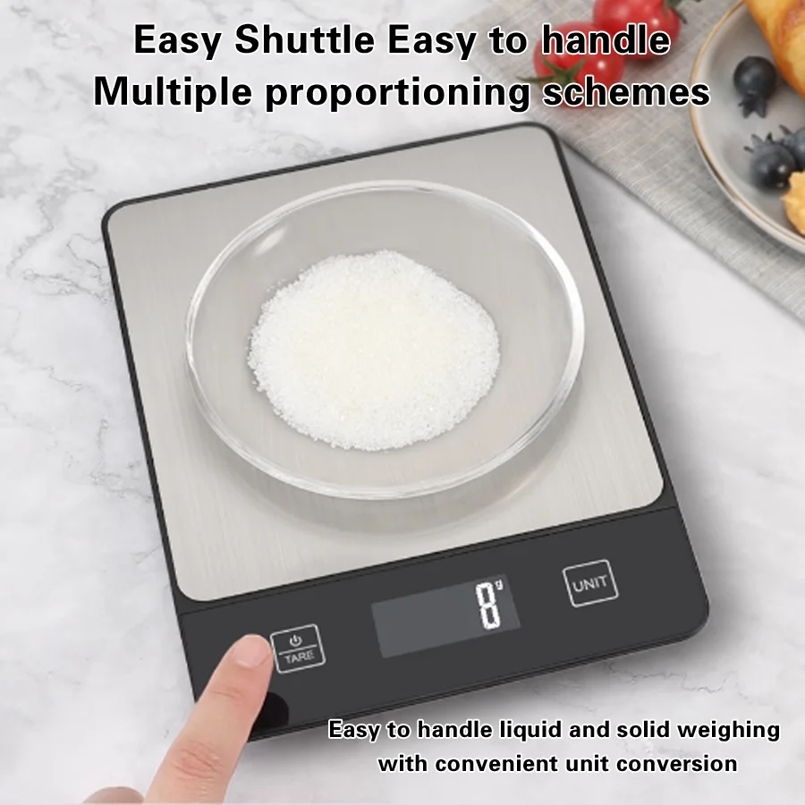 1 قطعة 10 كجم/5 كجم ميزان إلكتروني دقيق مقياس جرام صغير ميزان الطعام ميزان المطبخ الغذاء الخبز مقياس المتخصصة غرام مقياس #1