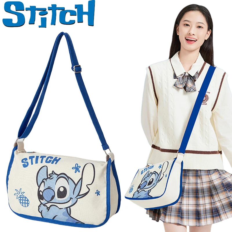 

Disney Stitch Cartoon Messenger Bag Anime Portable Women Travel Crossbody Bag Girls Fashion Outdoor Shoulder Bag Birthday Gifts