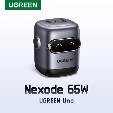 UGREEN 65W GaN Зарядное устройство QC4.0 для iPhone и MacBook — пример использования