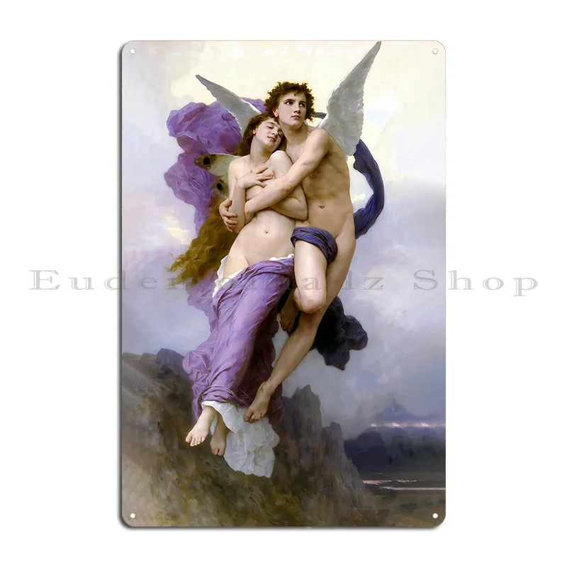 The Abduction Of Psyche Metal Sign Rusty Designing Classic Cinema Garage Tin Sign Poster