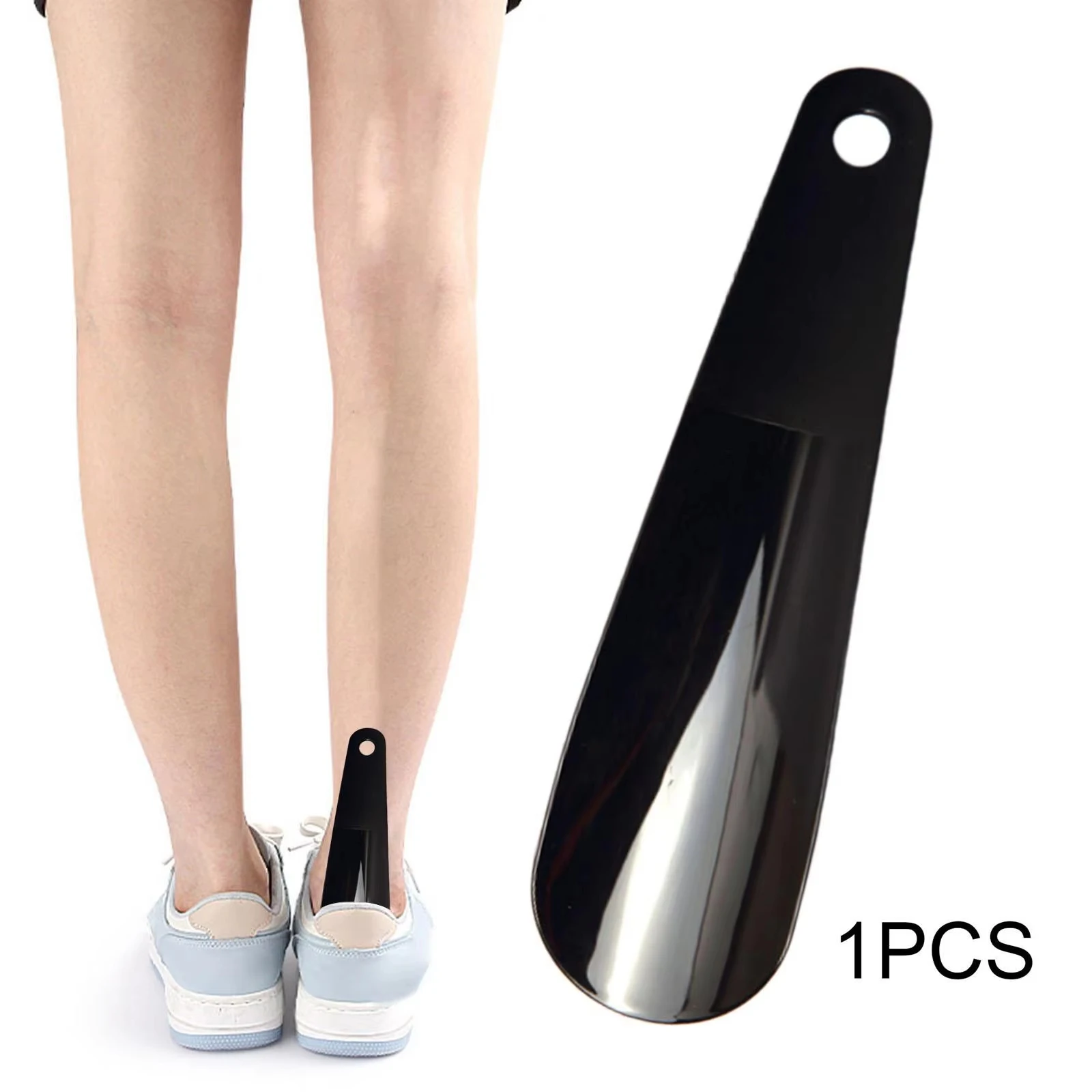 16/20CM Portable Mini Professional Shoe Horn Durable Plastic Spoon Shaped Children Shoe Changing Assistant Flexible Shoe Lifter image 6