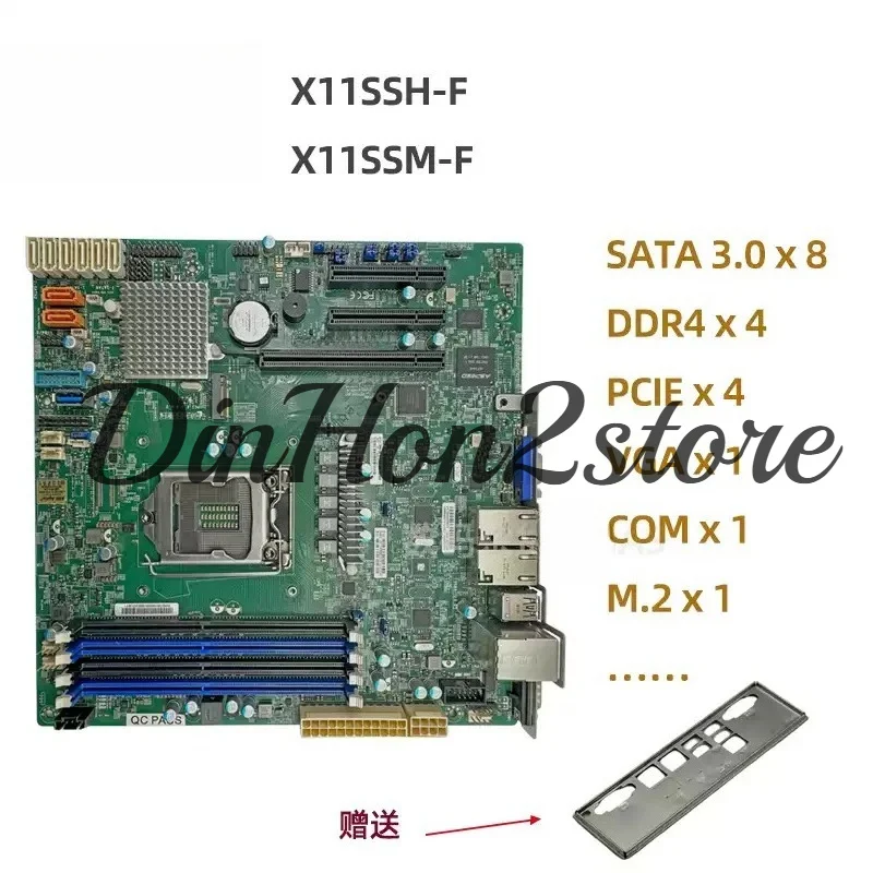 Supermicro server IPMI main board X11SSM-F single NAS main board X11SSM-F C236 chip dual network interface card