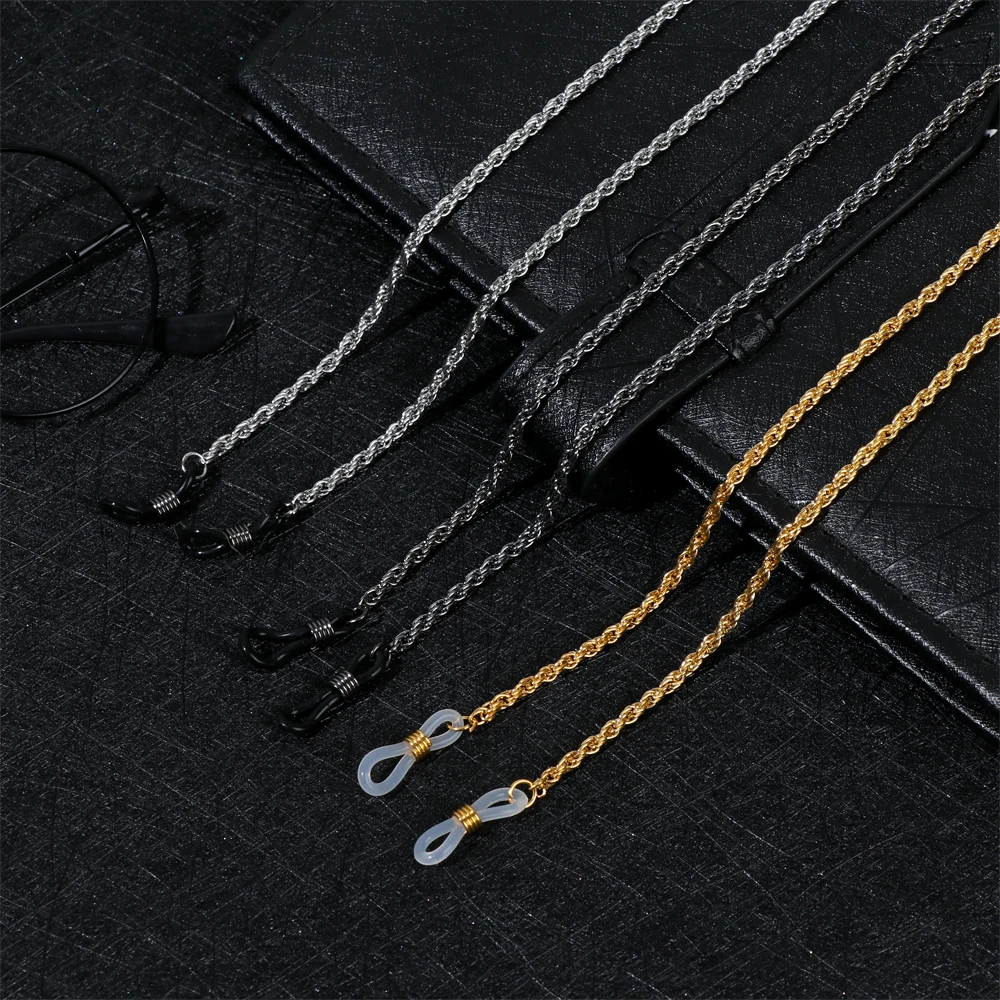 Женские и мужские металлические нескользящие винтажные очки, ожерелье, ремешок для очков, цепочка для очков, аксессуары для глаз