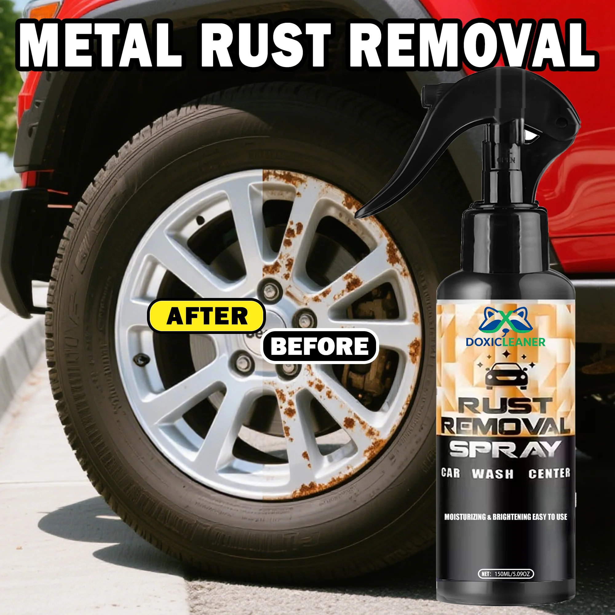 Multi-Functional Rust Remover Spray - Easy Application for Rust And Oxidation Removal on Multiple Surfaces No Power Needed for P
