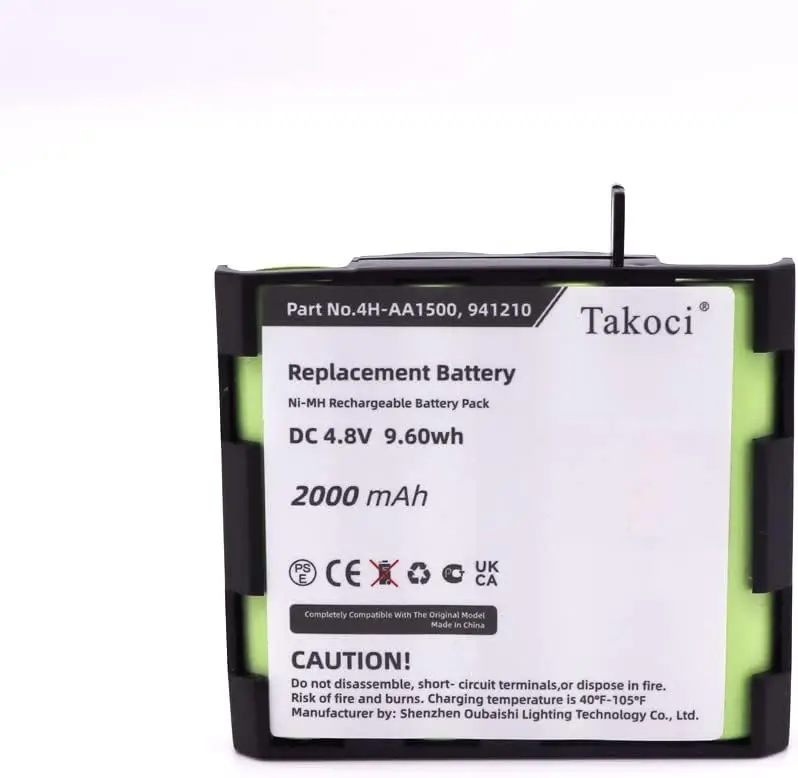 Replacement Battery for Compex  EdG E US, Enegry, Enegry Mi-Ready, Energy, Energy Mi-ready, FIT, Fit 1.0, Fit 3.0, Mi,MI-Fitness