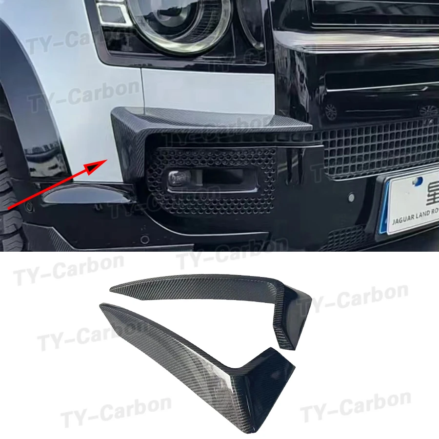 

Carbon Fiber Front Bumper Splitter For land rover defender 2020 -2023 Lip Diffuser Spoiler BodyKit Protector Plate Decorative