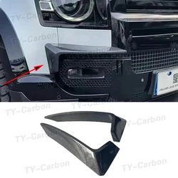 Carbon Fiber Front Bumper Splitter For land rover defender 2020 -2023 Lip Diffuser Spoiler BodyKit Protector Plate Decorative