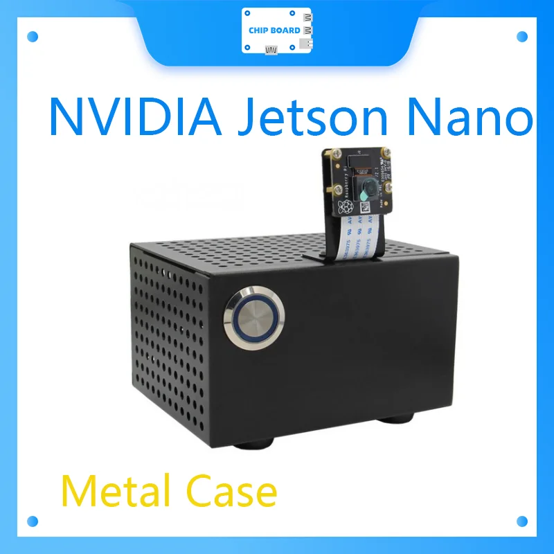 NVIDIA Jetson Nano Metal Case / Enclosure with Power & Reset Control Switch for NVIDIA Jetson Nano Developer Kit A02 / B01 / 2GB