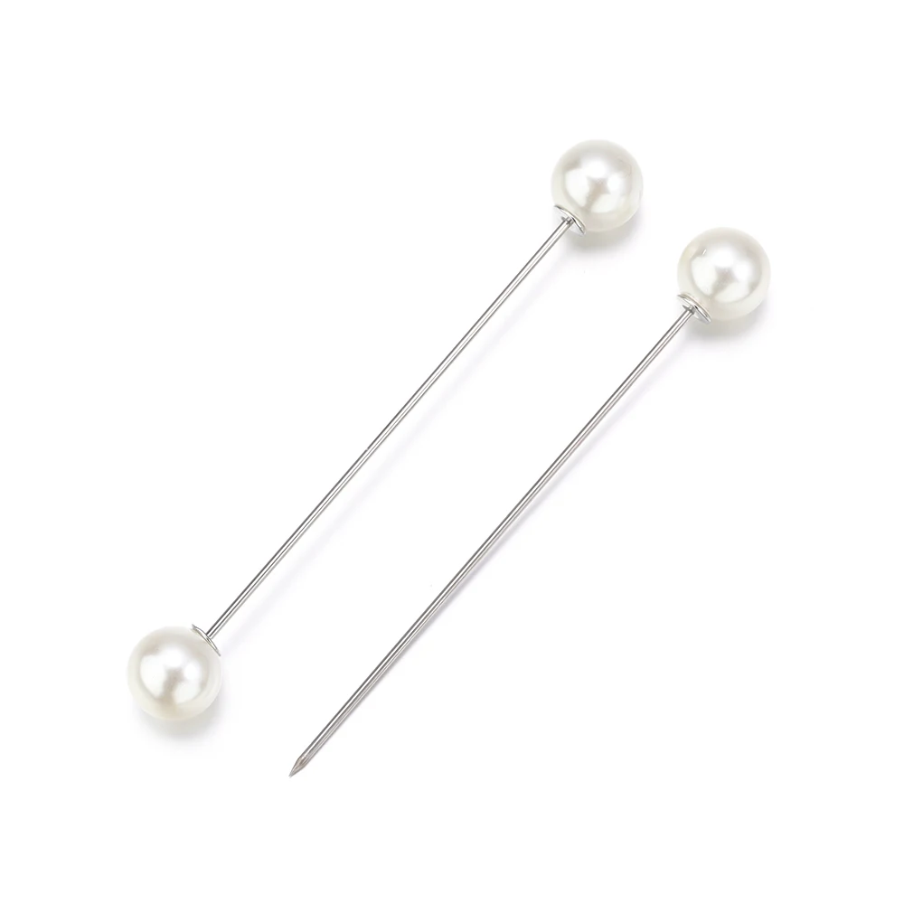 5Pcs Black White Color Imitation Double Pearl Brooches Fixing Clothes Pin Sweater Dress Safety Pins Diy Women Trendy Jewelry