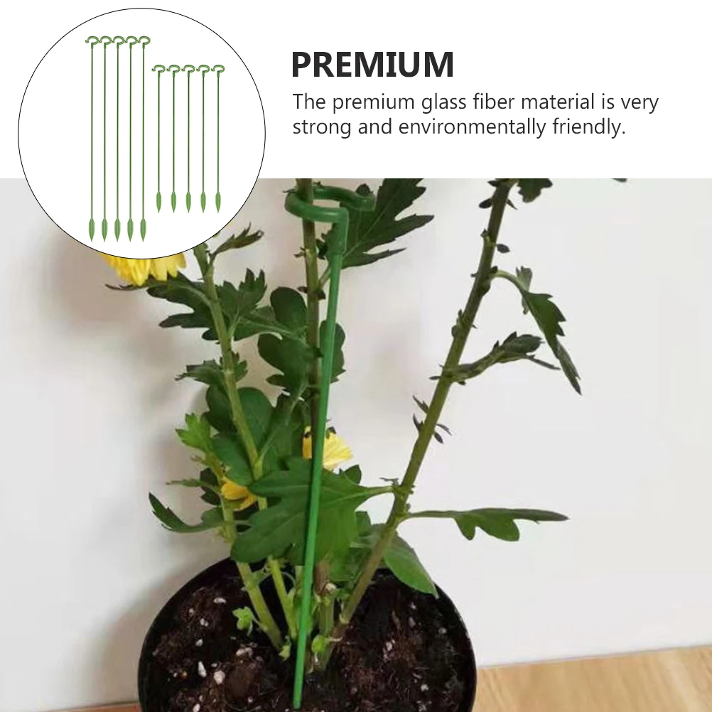 

20pcs Flower Bracket Potted Plant Support Rods Premium Glass Fiber Lightweight For Indoor Plants Succulents Fixed