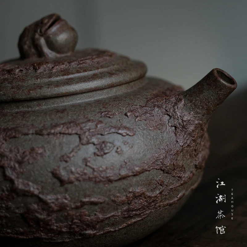 

Jinchanhu Section Mud Ultra-high TemperaTure Gas Kiln Firing 220cc Fully Handcrafted Gongchun Type Pottery Jianghu Tea House