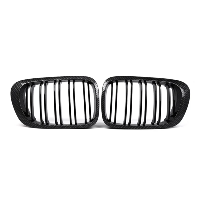 

Классический передний бампер, сменная решетка для почек, двойные решетки для BMW E46 1999-2006, 3 серии, 2Dr, углеродное волокно