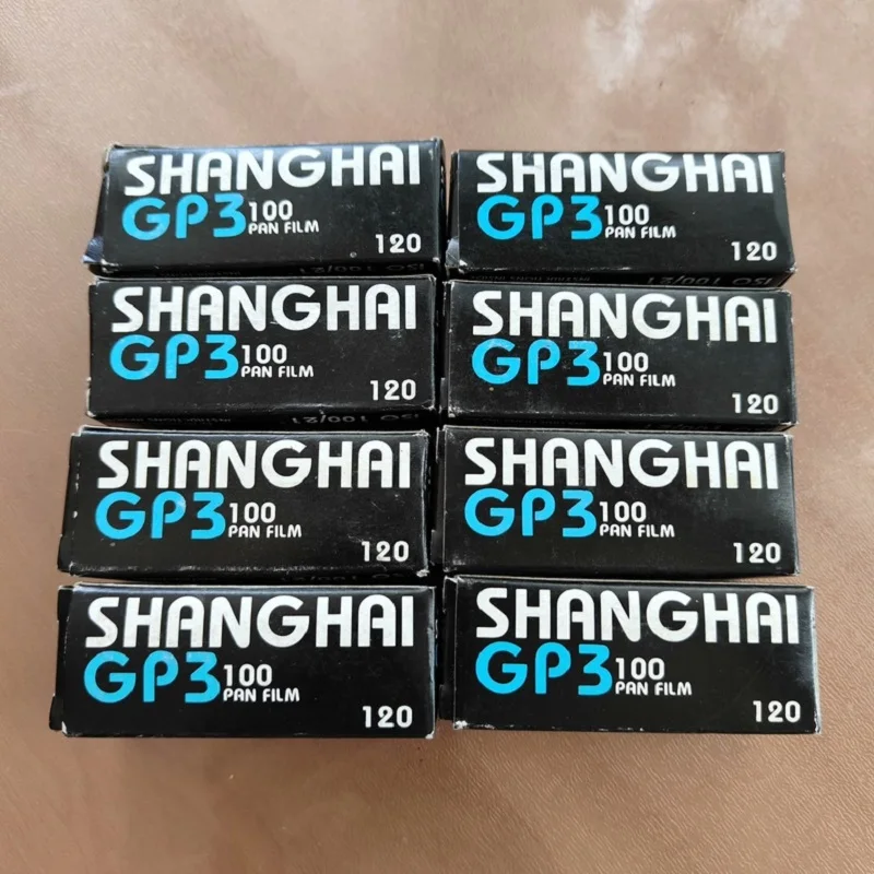 GP3 PAN100 120 Film SHANGHAI 120 Black And White Film 36 Exposures 1-10 Rolls For Kodak Fujifilm Camera（Expiration Date: 2026）﻿