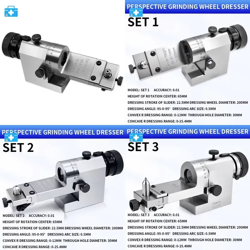 High Quality KT50 Perspective Grinding Wheel Dresser Visual Optical Radius Angle Dresser 4x magnification Diamond pen holder
