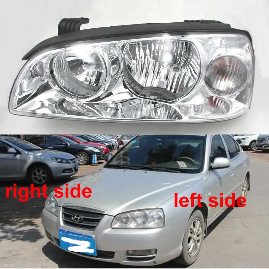 

For Hyundai Elantra 2004-2010 Headlights Headlight Assembly Light Headlamp with Led Light Lamp Unit Manually adjust the light