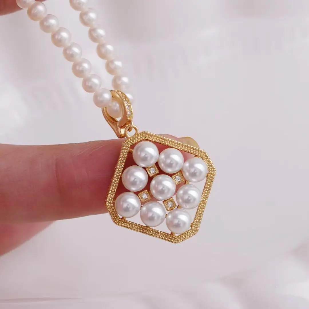 

Wholesale 925 Sterling Silver Pendant Mounts Base Findings Settings Mountings Jewelry Fittings for 5-6mm Pearls 3pcs/lot