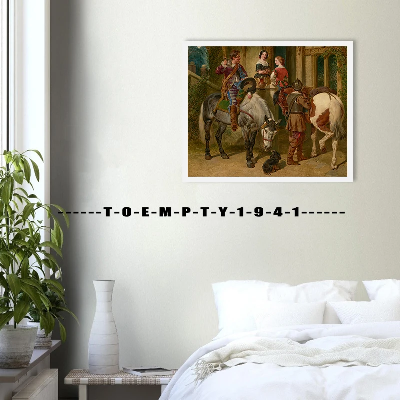 Vintage Horse Riding Painting Poster Horse Racing Vintage Canvas Painting Wall Art for Home Room Retro Art Decoration