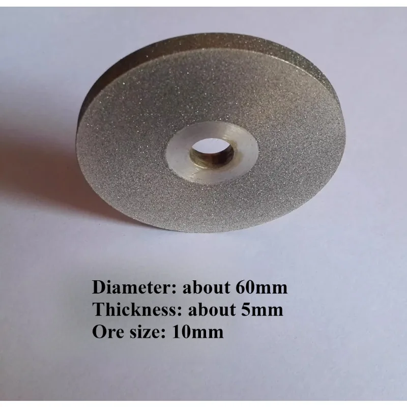 

Шлифовальный круг для отверстий 60x5x10 мм, гальванический алмазный трехсторонний шлифовальный полировщик, сплав