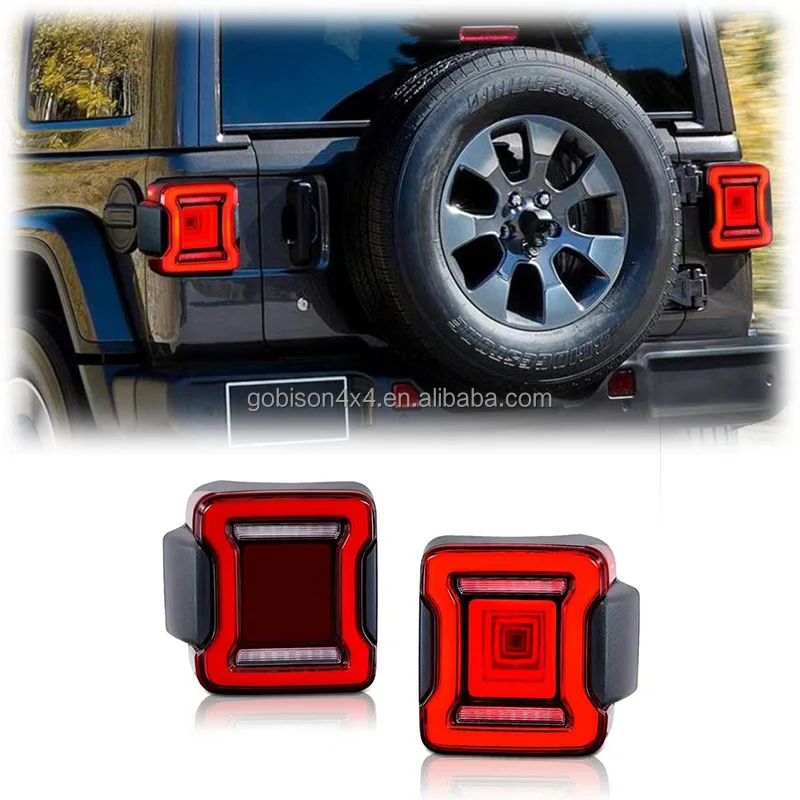 

Светодиодные задние фонари Gobison, задний фонарь в сборе для JEEP Wrangler JL, задние фонари, задний фонарь 2018-2021