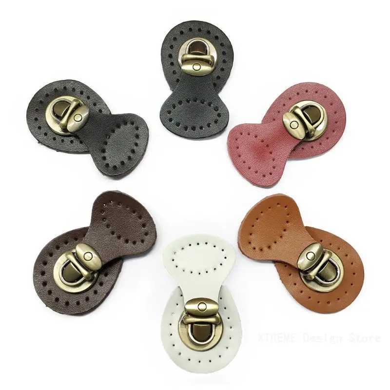 Genuine Leather Magnetic Button Lock Bag Snap Closure Buckle Clasp DIY Replacement Handbag Purse Sewing Accessories