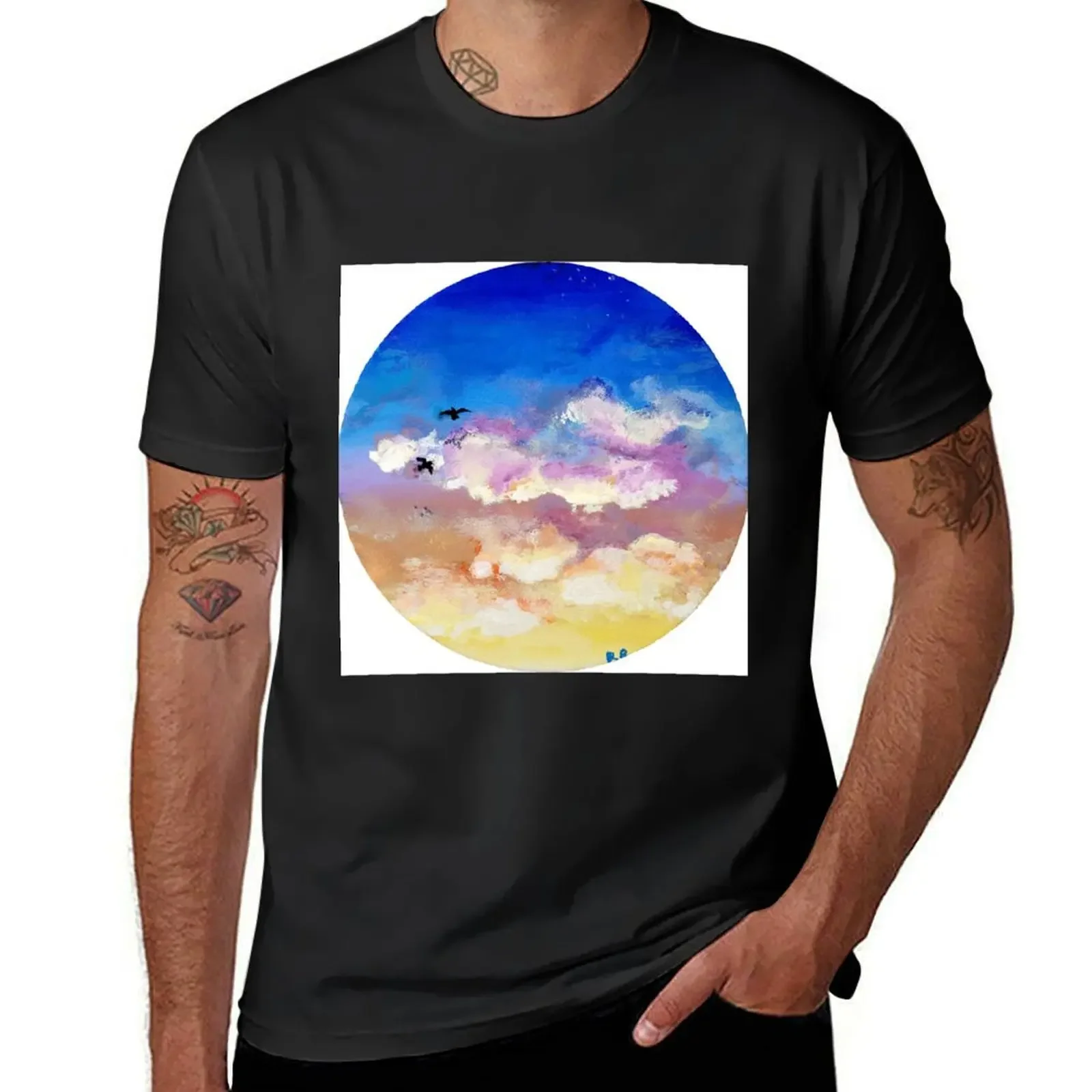 

Sunrise Clouds T-Shirt animal prinfor boys aesthetic clothes mens t shirts top quality