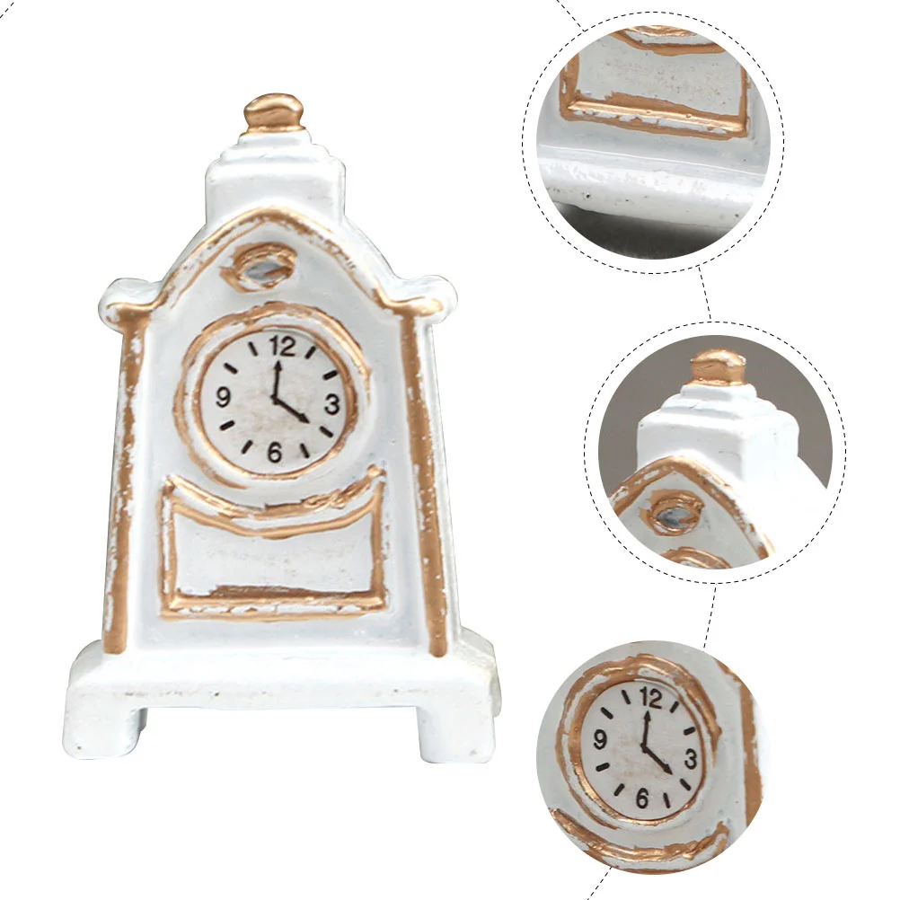 Orologio analogico Mobili retrò Simulazione Pendolo Modello Casa in miniatura Giocattolo per bambini Decorazione per la casa