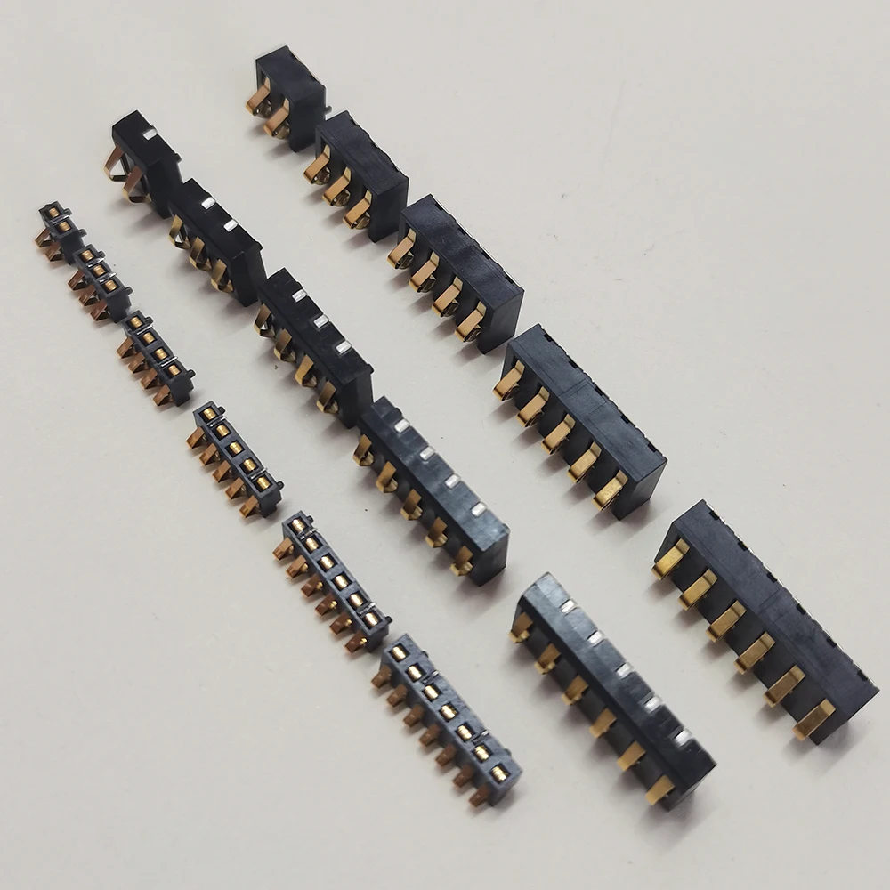 5 Stück B-35 B-45 B-70 Batterie-Federkontaktverbinder 2 3 4 5 6 7 Pin 4mm 4,25mm 2,54mm Rastermaß Batterie-Kontaktbuchse – Detail 4