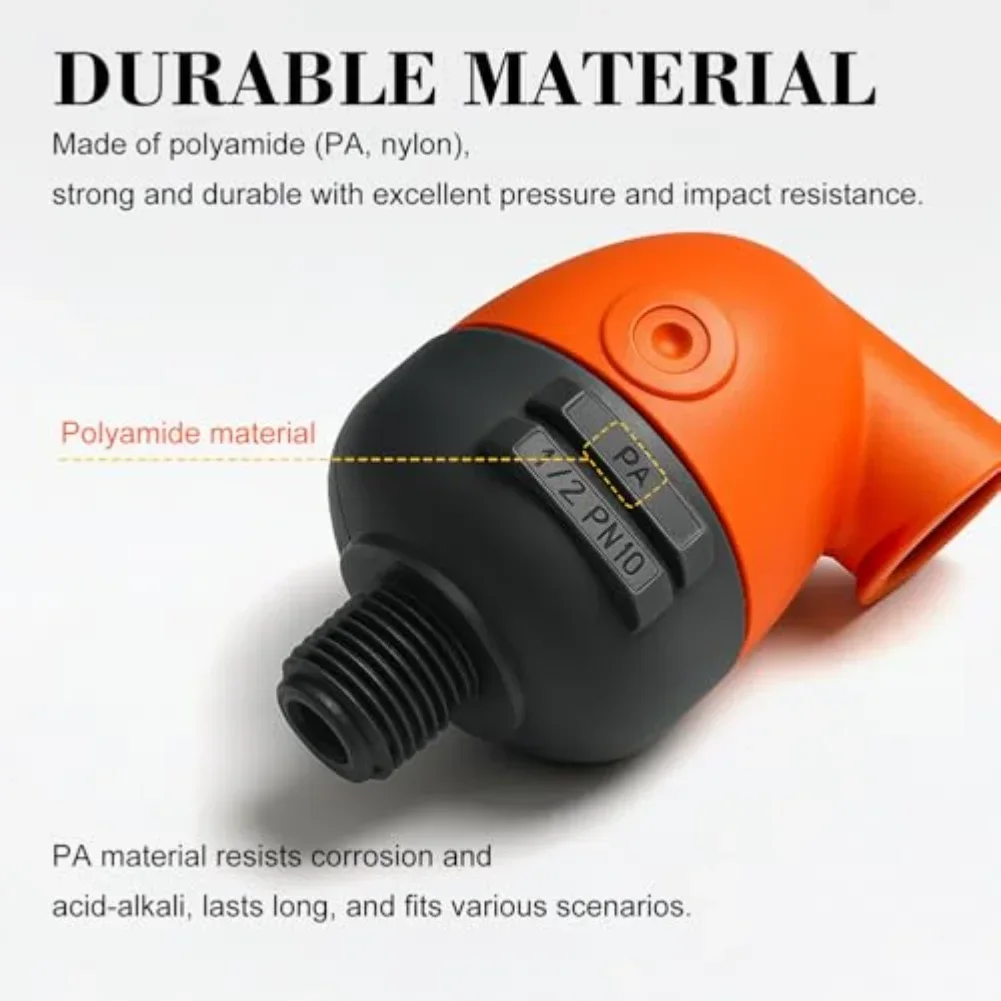 1pc Automatic Air Vent Valve NPT Thread Connection Venting Dual Venting Outlets Automatic Air Vent Valve For Water Tanks