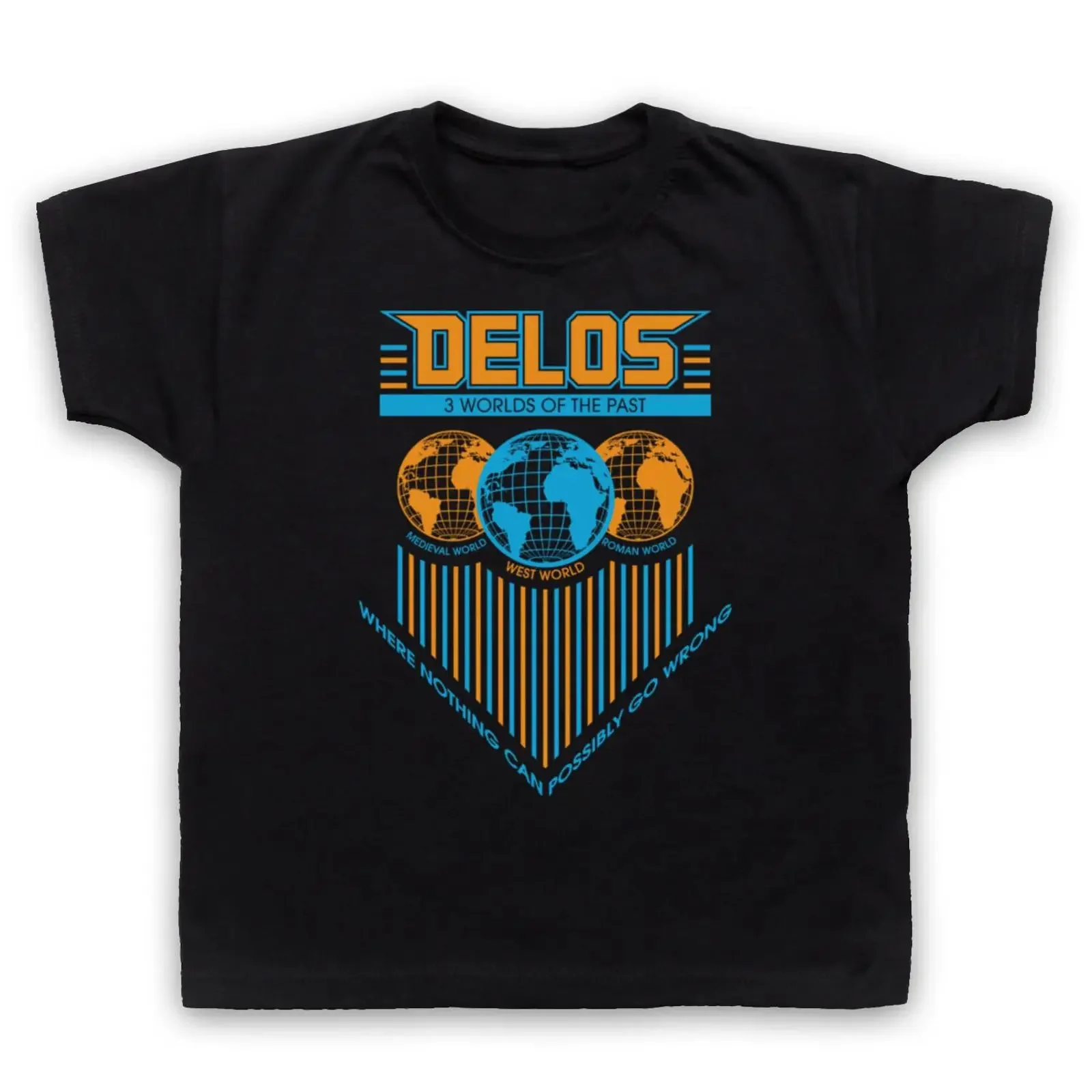 Camiseta Infantil DELOS WESTWORLD RETRO SCI FI INOFFIZIELLES FILM TV SHOW, Estilo Vintage Lavado, Unisex, Gráfico, Informal