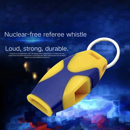 Imagen 2 del producto Silbato triple, silbato de autobús de árbitro, silbato de seguridad para exteriores, hermosos colores, sin cuentas, silbato fácil de soplar y ruidos