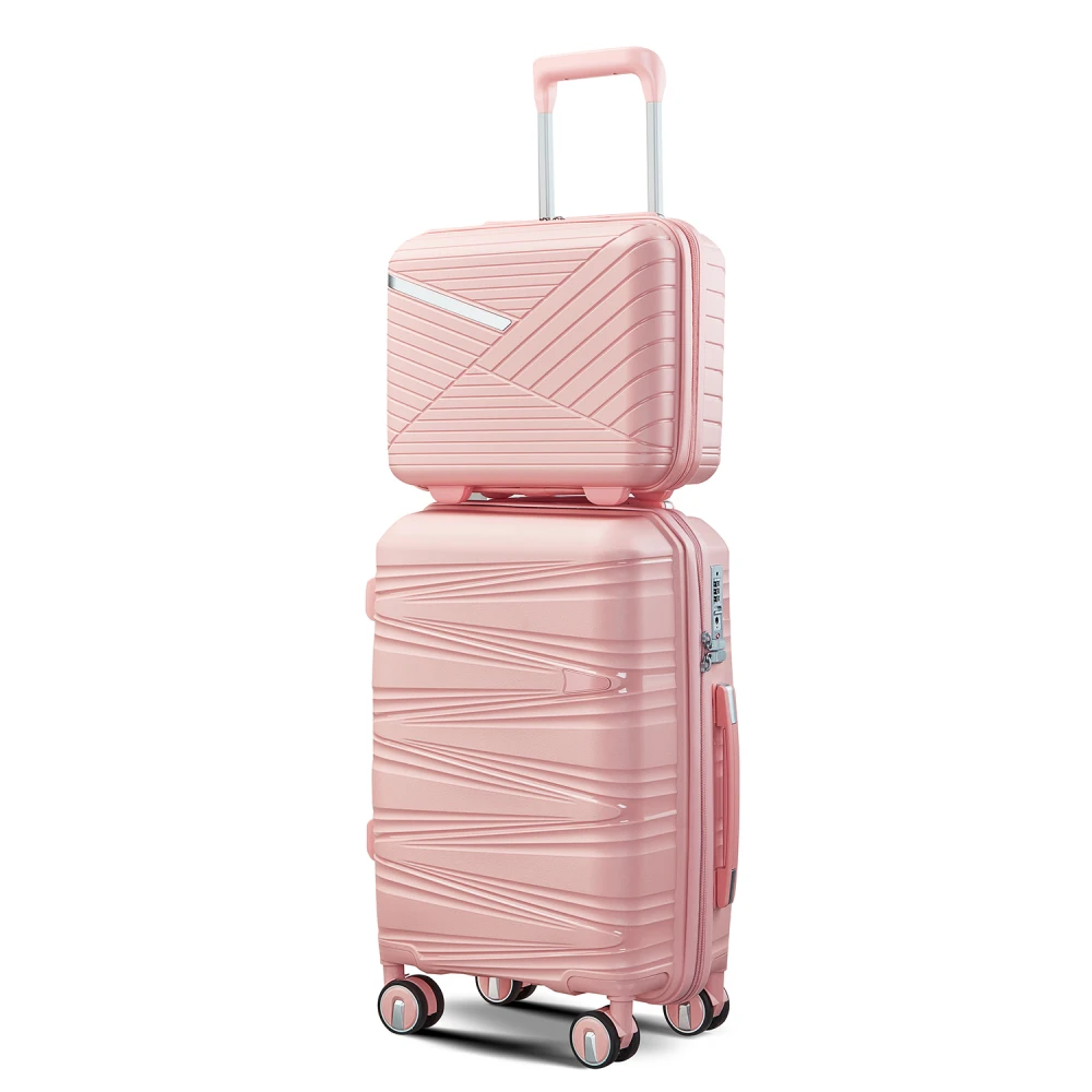 

4Pcs Hardshell Travel Luggage Set 14/20/24/28 Inch Expandable Lightweight Suitcase with Spinner Wheels & TSA Lock