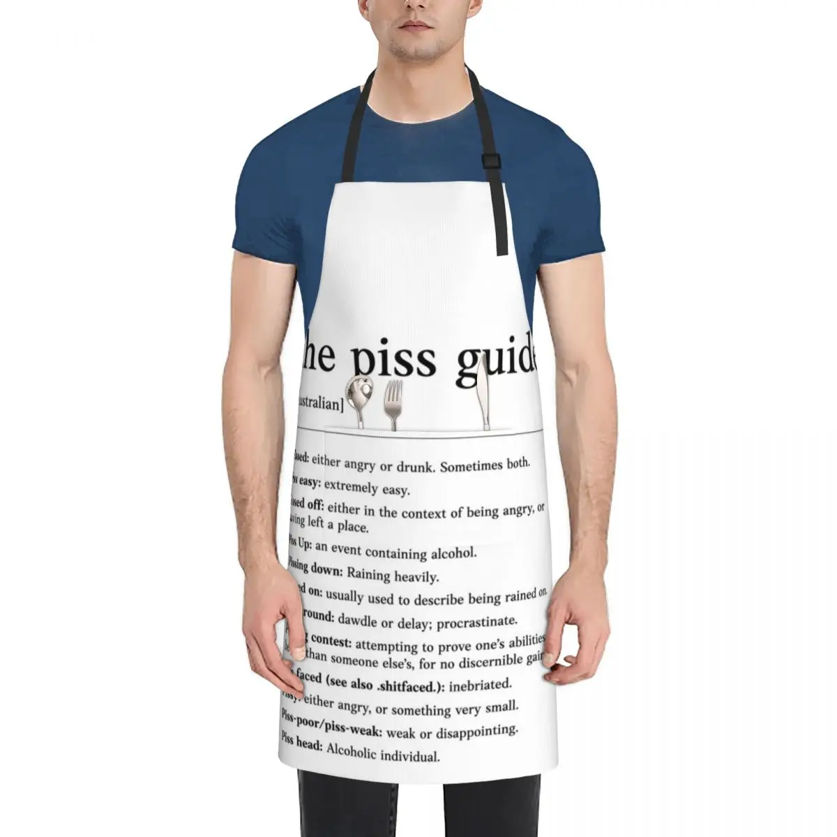 

the piss guide Funny Australian slang, phrase and humor definition Apron Kitchen Apras For Women Chef Uniform Ladies Apron